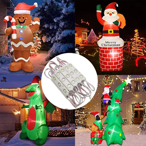 Vista 5 de Módulo LED, luces de repuesto para inflables, blancas, 10 piezas, 5 pies, 5730 SMD, 150 lúmenes por módulo LED, luz impermeable IP65 para cartel