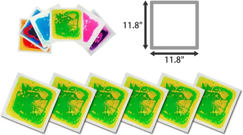 Vista 5 de Art3d Coloridos rompecabezas líquidos de pista de baile Sistema de suelo decorativo Playmat