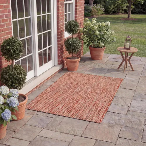 Vista 84 de Safavieh Colección Courtyard CY8022 Alfombra, 2 pies x 3 pulgadas x 5 pies, aguamarina y gris, impermeable, fácil de limpiar, sin pelusa