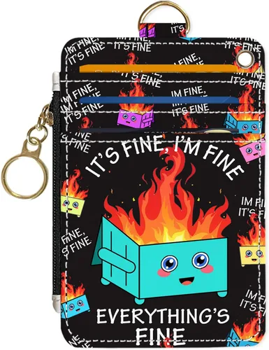 Vista 9 de Portafolios delgado Portafolios para tarjetas de crédito, Portafolios RFID para mujer Linda pequeña cartera de bolsillo frontal con cremallera