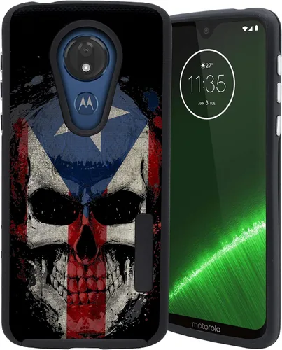 Vista 13 de CasesOnDeck - Carcasa compatible con Motorola Moto E5 Plus y Moto E5 Supra[Grip Tactical] de dos piezas con carcasa rígida y piel flexible