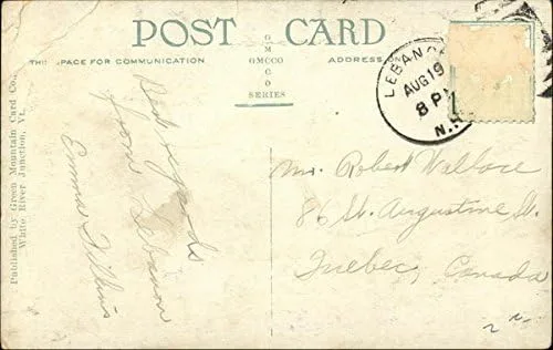 Vista 2 de Junction House and Gates Block White River Junction, Vermont VT Original Antique Postcard