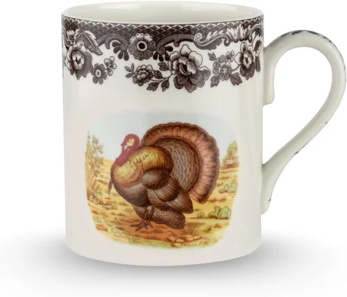 Vista 7 de Spode Taza Woodland, Black Bear, 16 onzas, taza de café con asa para bebidas calientes, ideal para té, chocolate caliente y otras bebidas calientes
