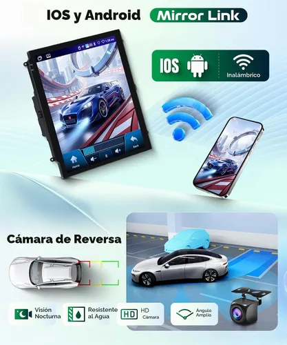 Vista 8 de 4G+64G Radio de Coche Android Estéreo Vertical para 2012 2013 2014 2015 2016 2017 2018 Ford Focus, CarPlay Inalámbrico Android Auto HD IPS Pantalla