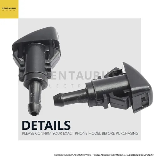 Vista 5 de CENTAURUS 4805742AB - Kit de chorro de pulverización de boquilla de limpiaparabrisas (juego de 2) repuesto para 01-10 Pt Cruiser, 05-10 300, 06-10