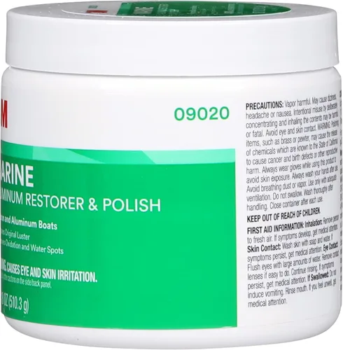 Vista 7 de 3M Restaurador y Pulidor de Aluminio Marino, 09020, 18 oz, para Detallado Marino, Elimina la Oxidación Severa y el Deslustre, 1 Tubo
