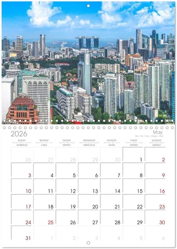 Vista 9 de Singapur - Ciudades modernas y naturaleza intacta. (calendario mensual de pared 2024 11.7 x 16.5 pulgadas (abierto), calendario de 14 meses CALVENDO