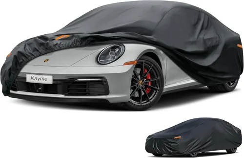 Vista 51 de Kayme Funda impermeable para automóvil deportivo para todo tipo de clima. Consulta la tabla de tallas del vehículo para un ajuste preciso. Cubierta