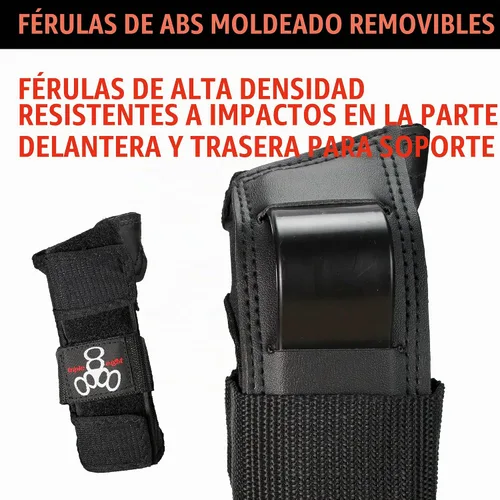 Vista 2 de Triple Eight WRISTSAVER Wrist Guards – Ideal for Skateboarding, in-line Skating, and Roller Skating