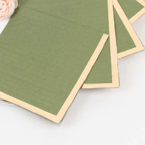 Vista 52 de Efavormart 50 Pack 5"x5" Servilletas azules de papel suaves de 2 capas, servilletas desechables para cóctel - 18 GSM