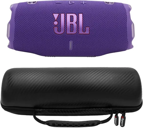 Vista 13 de JBL Charge 6 Waterproof Portable Speaker Bundle with gSport Carbon Fiber Case (Black)
