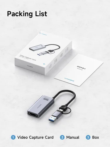 Vista 9 de Hagibis USB3.0 Video Capture Card with 100W PD HDMI to USB/USB C 1080P HD 60fps Live and Record Video Audio Game MS2130 for Quest 3 2 Pro VR Switch2