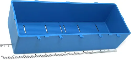 Vista 6 de JSP Manufacturing Contenedor de almacenamiento de tablero de clavijas negro resistente, contenedores de almacenamiento de piezas, ganchos a