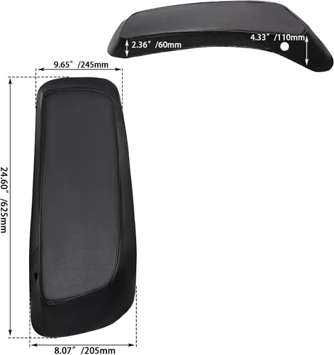 Vista 6 de Tapa de audio impermeable para altavoz de alforja, cubierta de piel sintética para Harley 2014-2024 Touring Road Glide FLTRX Electra Glide FLHT Road