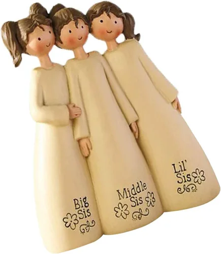Vista 9 de Estatua de ángel, celebra la amistad de la hermana, amigos, escultura conmemorativa de la amistad, adorno decorativo para decoración del hogar