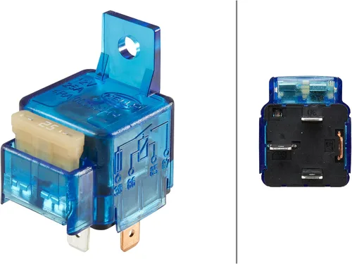 Vista 5 de HELLA 003530041 Relé ISO SPST de 12 V/25 amperios Mini con fusible y soporte de 25 amperios
