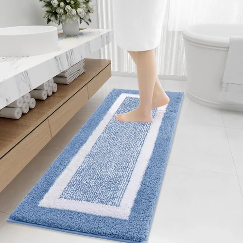Vista 11 de OLANLY Alfombras de baño 24x16, tapetes de baño extra suaves y absorbentes de microfibra, antideslizantes, lavables a máquina, secan rápido