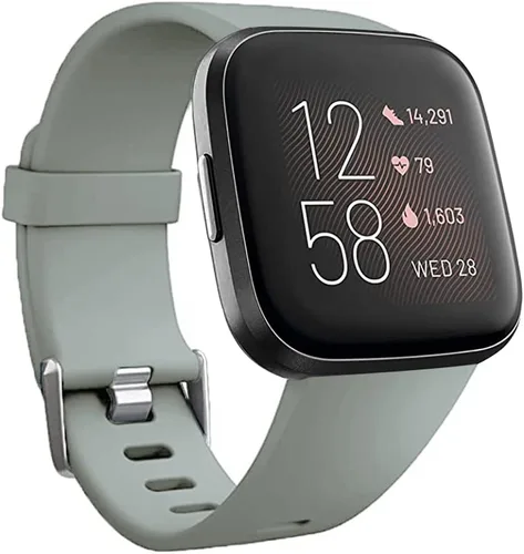 Vista 12 de Bandas de repuesto compatibles con Fitbit Versa/Versa 2 / Versa Lite, correa ajustable de silicona para accesorios clásicos, correas de fitness