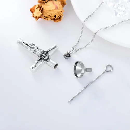 Vista 3 de SOULMEET Joyería de cremación para cenizas collar de urna de plata de ley para cenizas mujeres y hombres joyería de recuerdos para mantener a