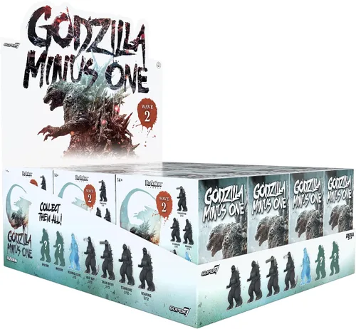 Vista 11 de Super7 Toho Shogun Godzilla - Figuras de reacción planas de caja ciega, paquete de 12 unidades, 3.75 pulgadas