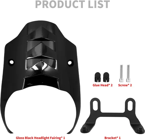 Vista 5 de Cubierta de carenado de faros delanteros de motocicleta para Harley Softail Street Bob FXBB FXBBS 2018-2022