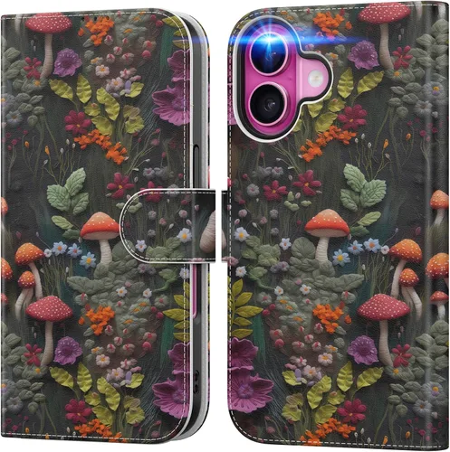 Vista 17 de DEENAKIN Funda tipo cartera para iPhone 15 con tarjetero + clip para efectivo, bloqueo RFID, protección contra caídas de grado militar y obras