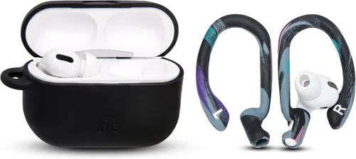 Vista 7 de WC HookZ - Ganchos sobre la oreja patentados y mejorados para AirPods Pro 1, 2 y AirPods 1, 2 y 3 - Incluye dos pares de tamaños en el paquete