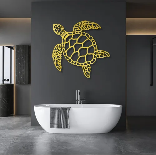 Vista 6 de Decoración de pared de tortuga marina de metal, arte de pared de tortuga marina, decoración de pared de tortuga, vida marina de metal, decoración