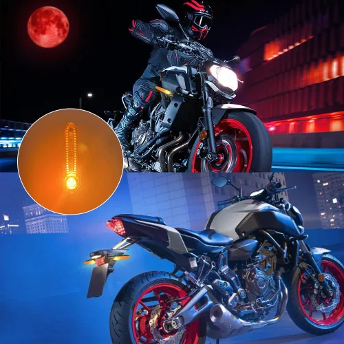 Vista 2 de motoparty Luz de señal de giro LED para Yamaha MT07 Tracer 700 XJ6 FZ6 MT09 900 MT10 YZF R1 R3 R6 R6S FZ6 FZ1 FZ Fazer FZ6R FZ07 FZ8 FZ09 TMAX MT-09