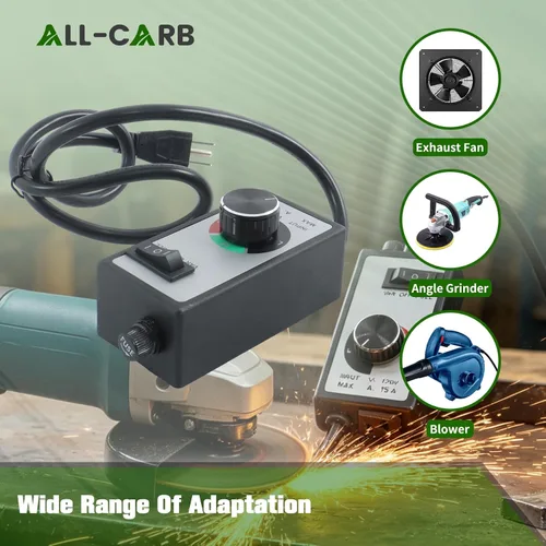 Vista 6 de ALL-CARB AC variable del regulador de velocidad del reóstato del motor eléctrico del ventilador del router