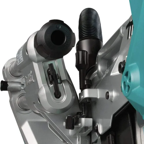 Vista 8 de Makita LS1219L Sierra ingletadora compuesta deslizante de doble bisel de 12" con láser