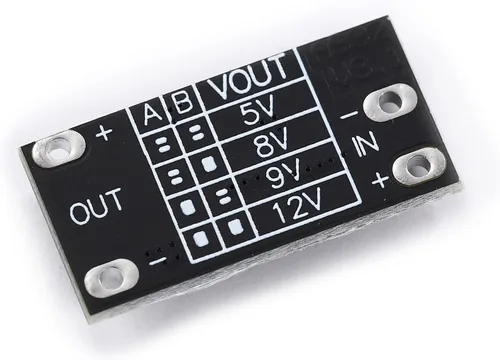 Vista 3 de Teyleten Robot Multifunción Mini Boost Module 3.7V a 5V/8V/9V/12V Step Up Board 1.5A LED Indicador DIY Voltaje Módulo 10 unids