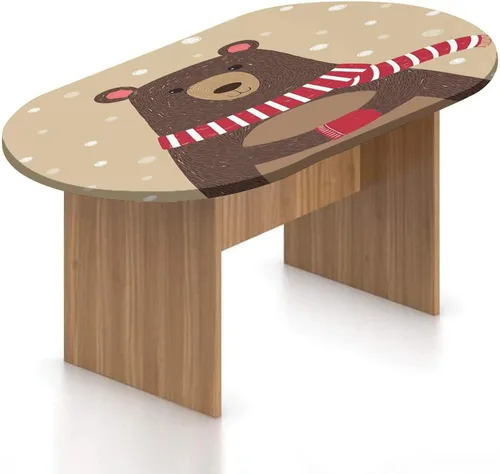 Vista 25 de Mantel ovalado ajustable para mesa de patio, con bordes elásticos de poliéster, diseño de conejitos y nubes Kawaii con bonitos estampado