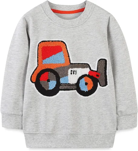 Vista 84 de Bumeex Sudaderas con cuello redondo para niños de 2 a 7 años