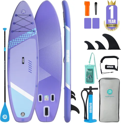 Vista 34 de Niphean Inflatable Stand Up Paddle Board with SUP Accessories