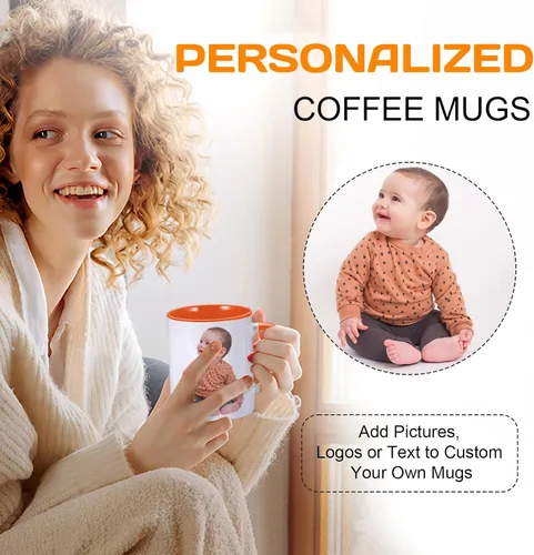 Vista 2 de Taza de café personalizada con texto fotográfico, taza de café personalizada, regalos personalizados para hombres y mujeres, taza con foto