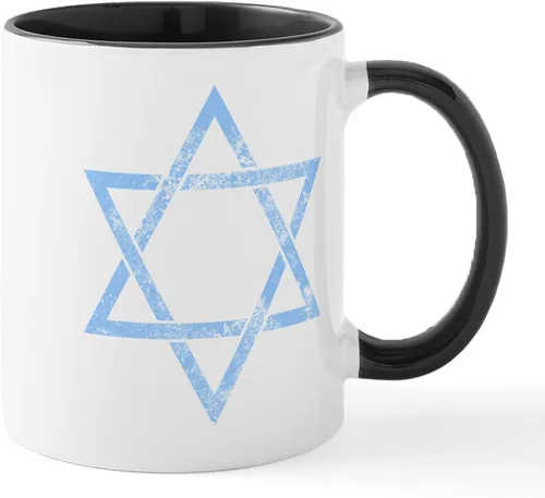 Vista 27 de CafePress STAR OF DAVID - Taza de café de cerámica (11.0 fl oz)