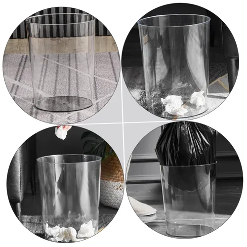 Vista 7 de DOITOOL Papelera de basura resistente para oficina, cesta de almacenamiento multiusos