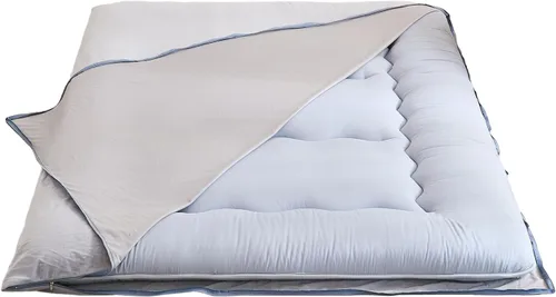 Vista 9 de Zelladorra Funda de colchón de futón, funda de colchón japonesa con cremallera Mandala azul aguamarina