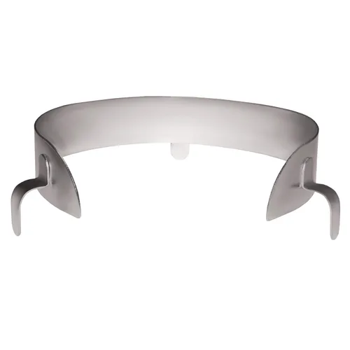 Vista 2 de Rehabilitation Advantage Protector de alimentos con clip de acero inoxidable, grande