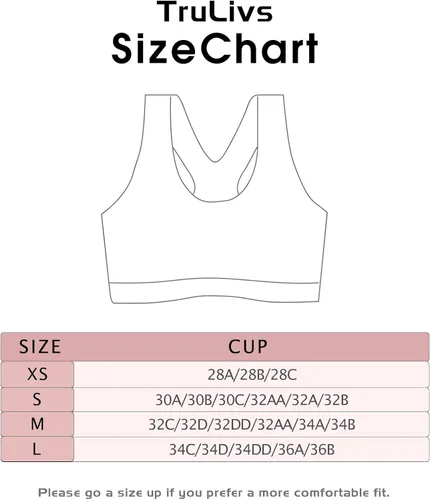 Vista 6 de Bras Deportivas Mujer Impacto Mediano Racerback Sujetadores Deportivos para Mujer Pack, E sin acolchado gris, S