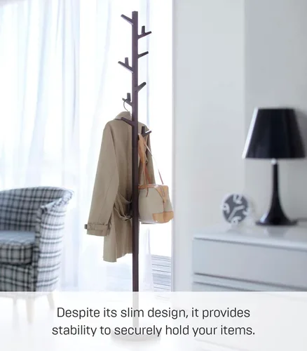 Vista 4 de YAMAZAKI Home Branch Perchero Perchero Árbol/De Pie Y Percha Para Sombreros, 69" - Acero