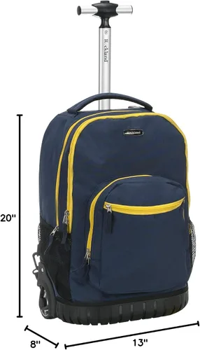 Vista 5 de Rockland, bolsa de viaje de 19 pulgadas, con ruedas., Marino), R02-NAVY