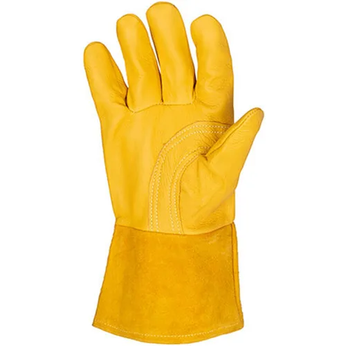Vista 3 de Tillman 42 guantes de soldadura, puño recto, pulgar recto, piel de cerdo premium, M, 1 PR 42M - 1 cada uno