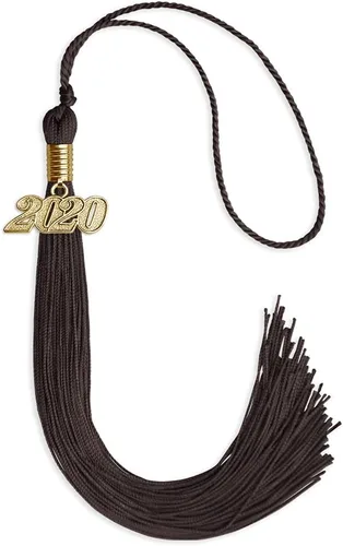 Vista 187 de Endea Graduation - Borla de un solo color con fecha dorada (Oro Antiguo, 2020)
