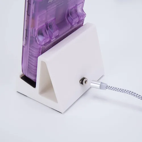 Vista 7 de Miyoo Mini Plus Soporte de carga 3D Impreso Muelle magnético (blanco)