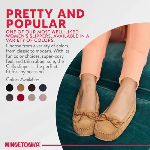 Vista 5 de Minnetonka - Pantuflas Cally de pelo sintético para mujer