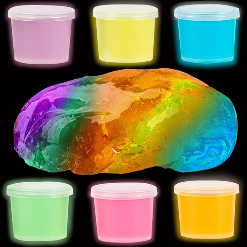 Vista 4 de Paquete de 24 unidades de slime de galaxia, recuerdos de fiesta para niños, relleno de bolsas de golosinas, kit de limo bastante suave, elástico
