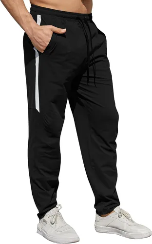 Vista 6 de Pantalones deportivos deportivos deportivos para hombre, pantalones deportivos de secado rápido, estilo casual