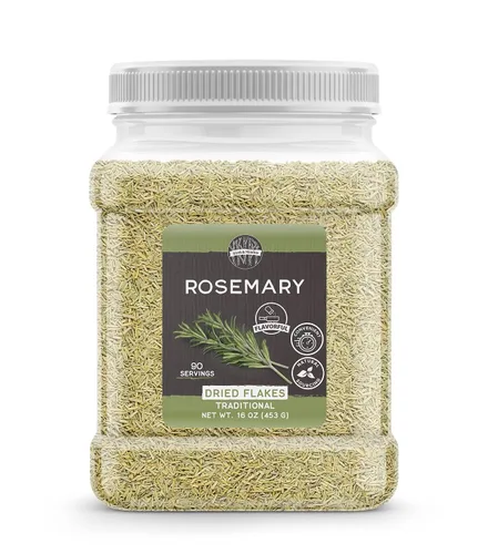 Vista 2 de Birch & Meadow Paquete de hojas de albahaca, hojuelas de orégano y romero, varios tamaños, grapas de cocina, sabores salados